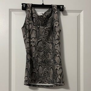 Zara Snake Print Sleeveless Top